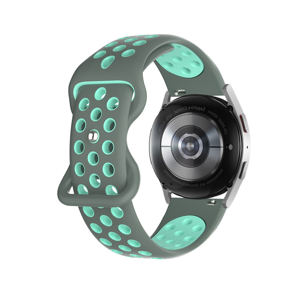 Silicone Watch Strap with Butterfly Clasp for Samsung & Huawei